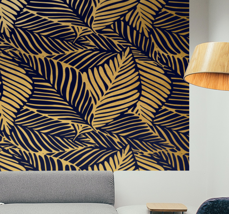 Fotomural naturaleza patrones de hojas detallados - TenVinilo