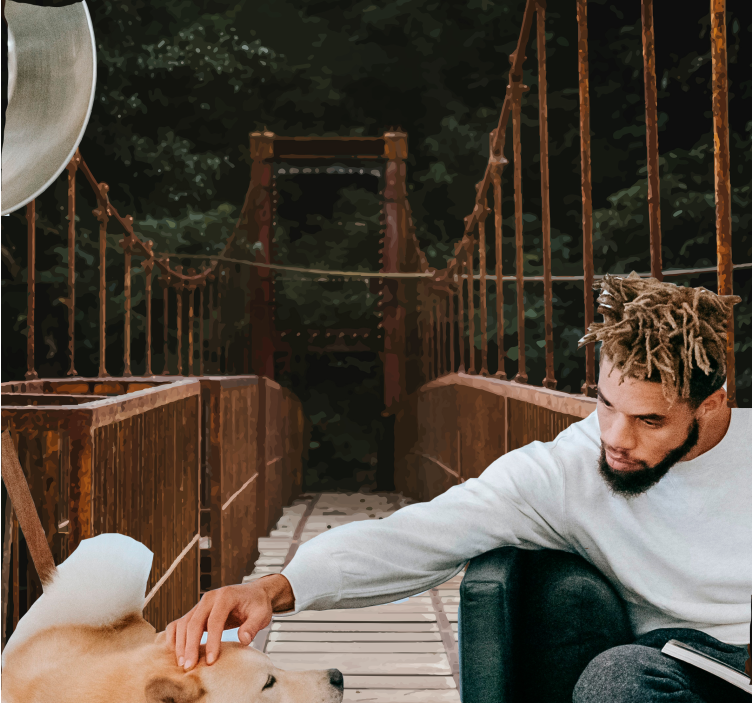Fotomural naturaleza puentes en la naturaleza - TenVinilo