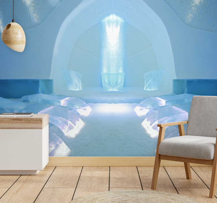 Fotomural naturaleza santuario de cristales de hielo - TenVinilo