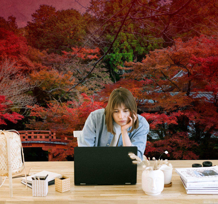 Fotomural naturaleza serenidad otoñal - TenVinilo