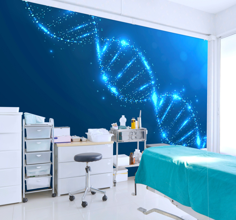 Fotomural para oficina moléculas ADN - TenVinilo