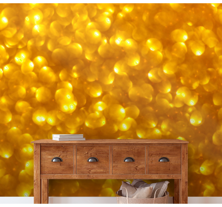 Fotomural textura efecto bokeh dorado - TenVinilo