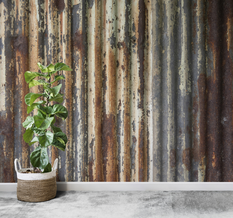Fotomural textura elegancia rústica de metal - TenVinilo