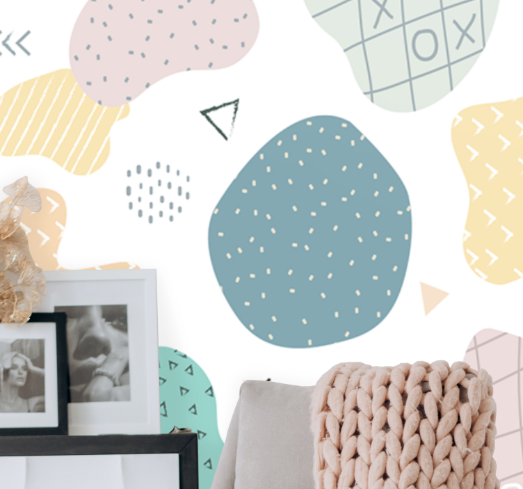 Fotomural textura formas abstractas - TenVinilo