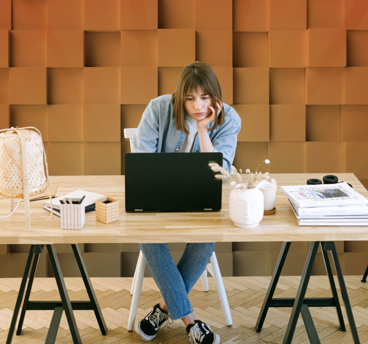 Fotomural textura patrón de cubo texturizado - TenVinilo