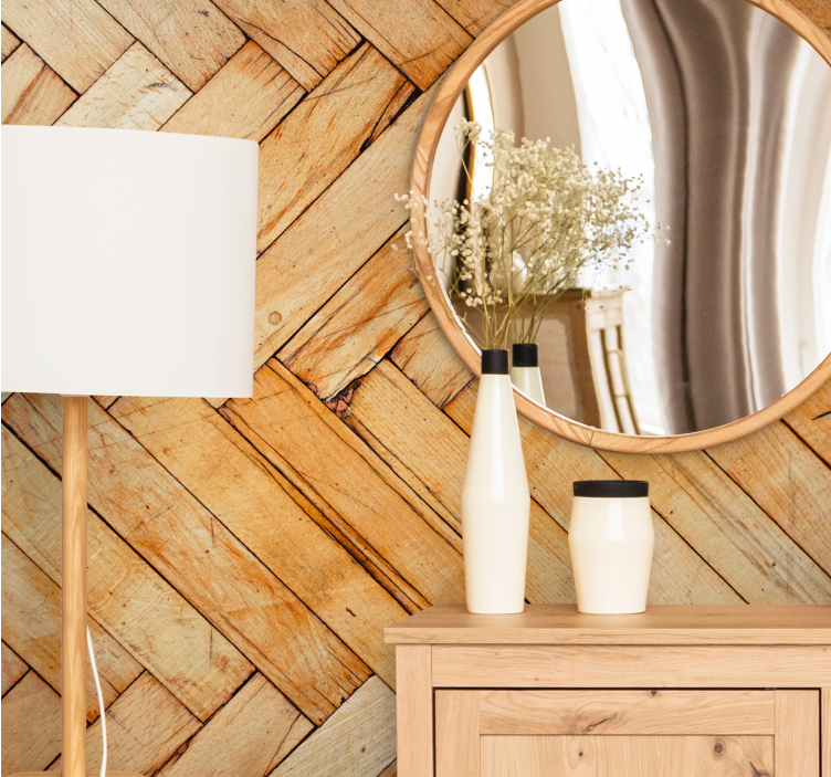 Fotomural textura patrón de madera natural - TenVinilo