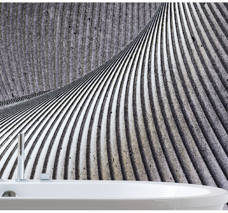 Fotomural textura patrones de arena curvados - TenVinilo