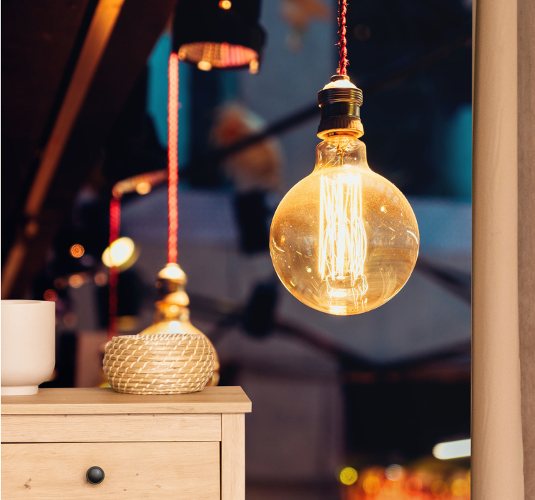 Fotomural texturas lámpara vintage - TenVinilo