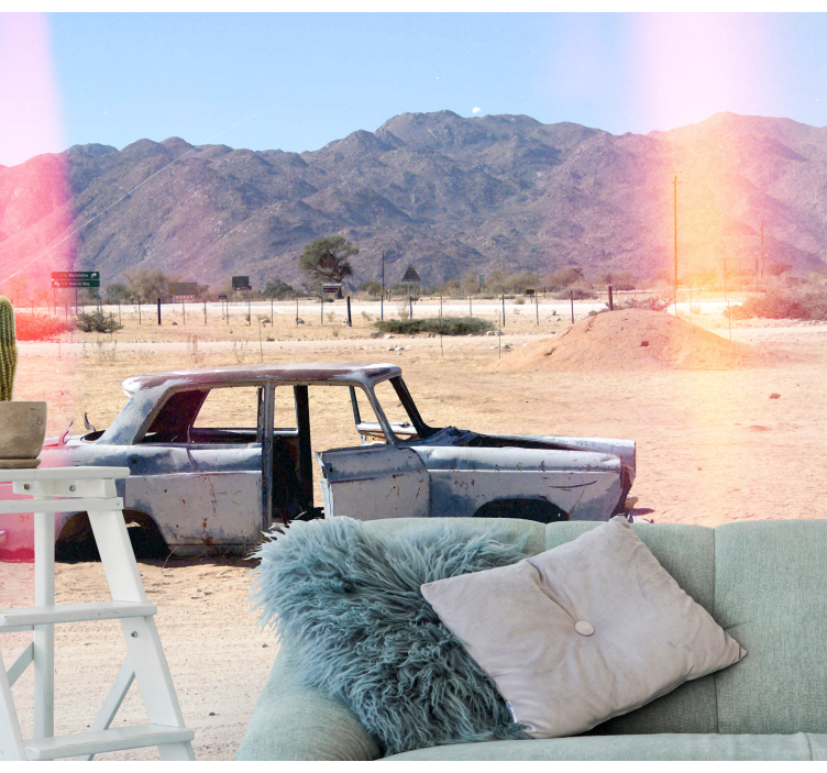 Fotomural vehículo coche clásico abandonado - TenVinilo