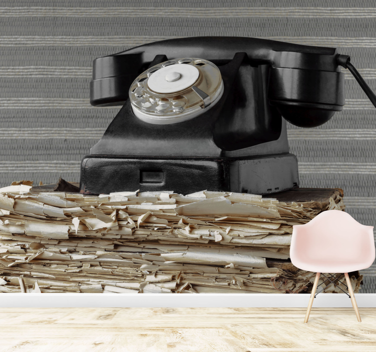 Fotomural vehículo teléfono vintage clásico - TenVinilo