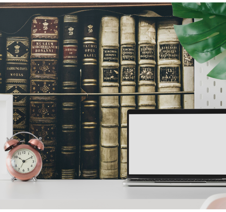 Fotomural retro Estantería vintage - TenVinilo