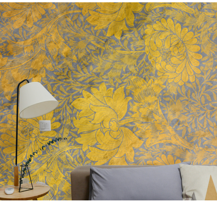 Mural de pared flores arreglo de motivos florales - TenVinilo