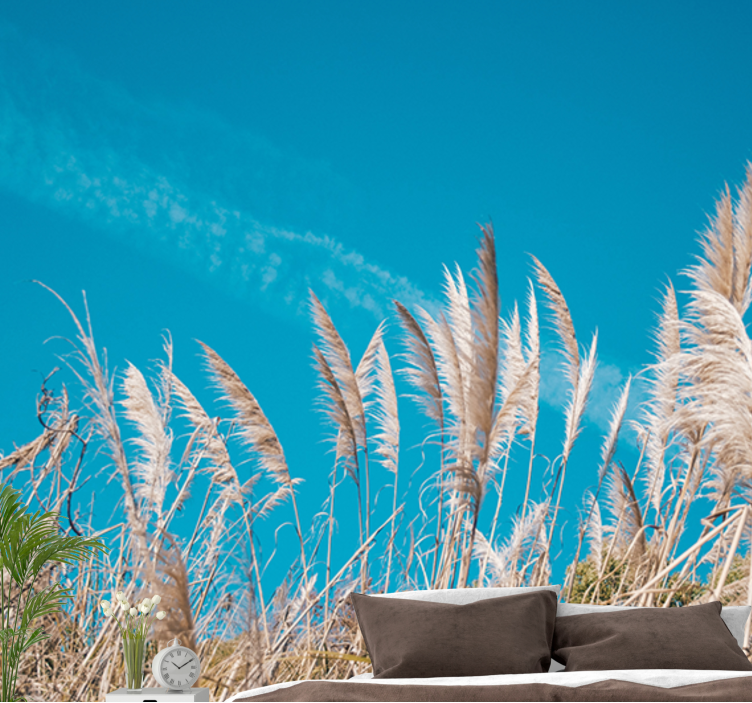 Mural de pared flores tranquilidad de pampas - TenVinilo