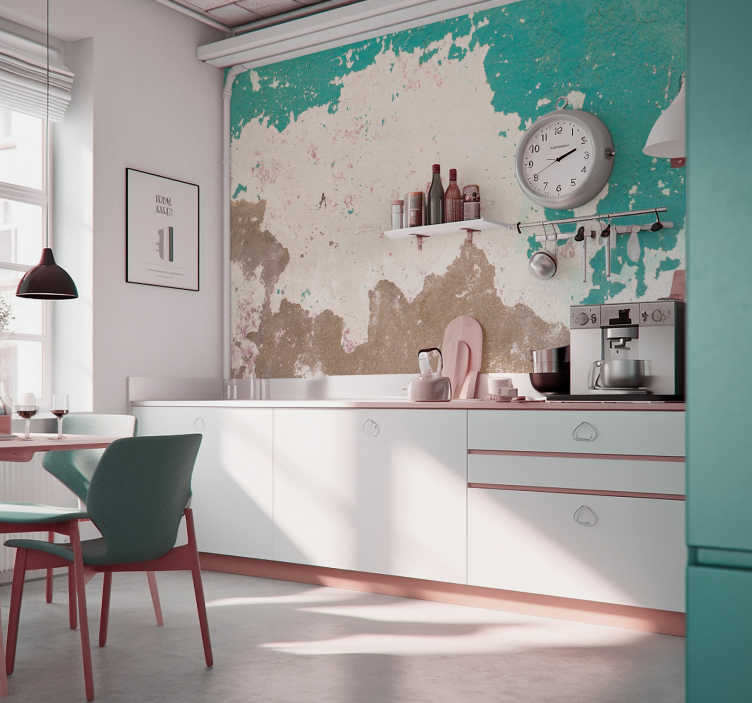 Fotomural texturas pared desconchada grunge - TenVinilo