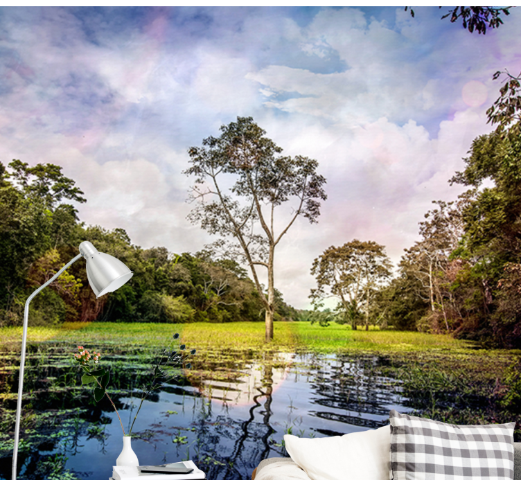 Papel pintado paisaje escena natural tranquila - TenVinilo