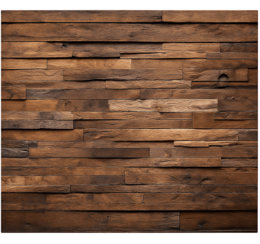 Mural pared salón madera de madera - TenVinilo