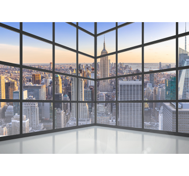 Papel pintado 3D vistas Manhattan Nueva York - TenVinilo