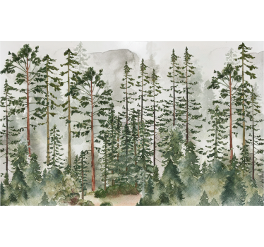 Papel pintado bosque habitación infantil - TenVinilo