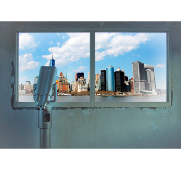 Papel pintado 3D vistas a Manhattan - TenVinilo