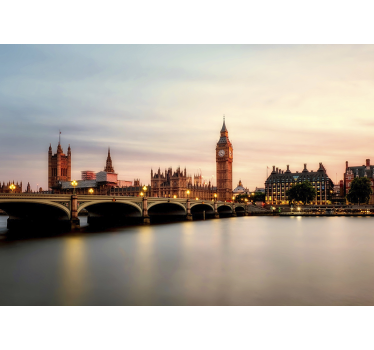 Fotomural Big Ben anochecer - TenVinilo