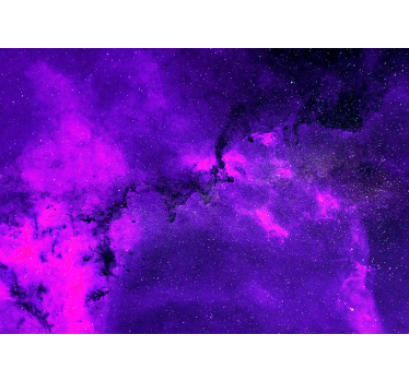 Mural pared dormitorio universo, estrellas y nebulosas - TenVinilo