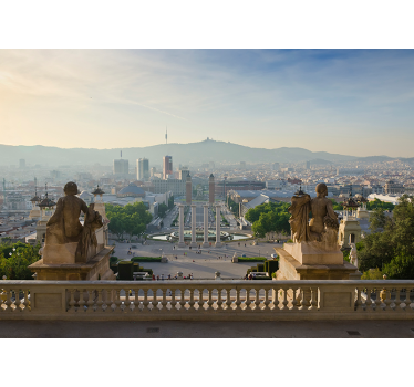 Foto mural Barcelona fuente Montjuic - TenVinilo