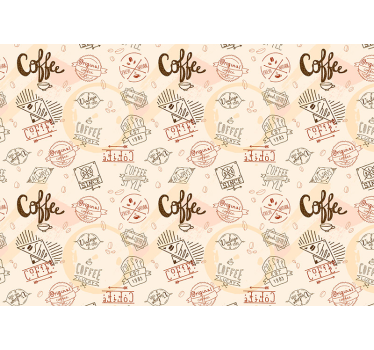 Mural para cocina frase café - TenVinilo