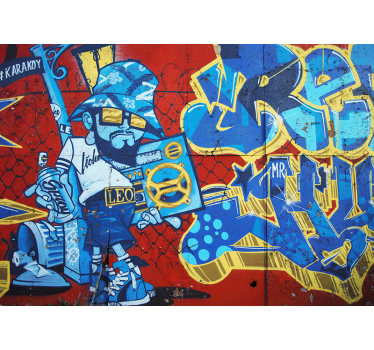 Fotomural arte urbano graffiti de Amsterdam - TenVinilo