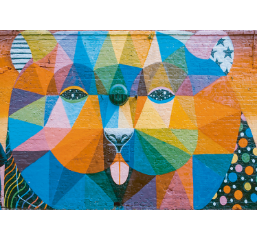 Mural pared tribal graffiti arte urbano - TenVinilo