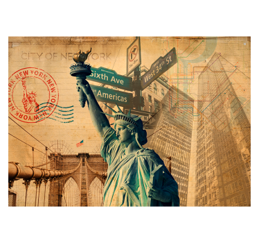 Fotomural de arte moderno ciudad de Nueva York - TenVinilo