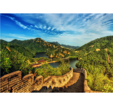 Papel pintado paisaje vista de la gran muralla - TenVinilo
