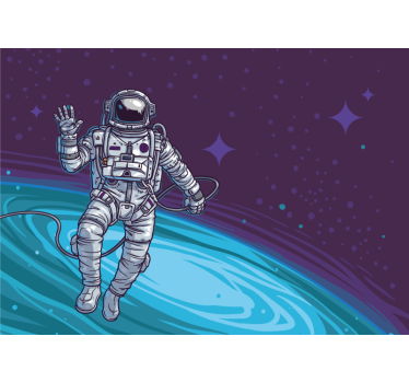 Fotomural espacio astronauta flotando - TenVinilo