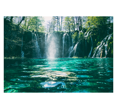 Fotomural de naturaleza Cascada suave - TenVinilo