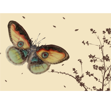 Fotomural animales gran exhibición de mariposas - TenVinilo