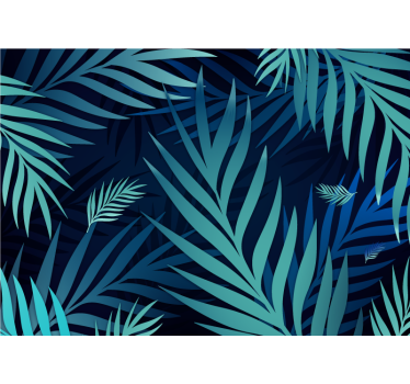 Papel pintado naturaleza motivo de hojas exóticas - TenVinilo