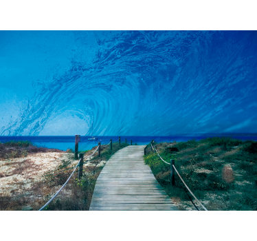 Fotomural mar trayectoria de las olas del océano - TenVinilo