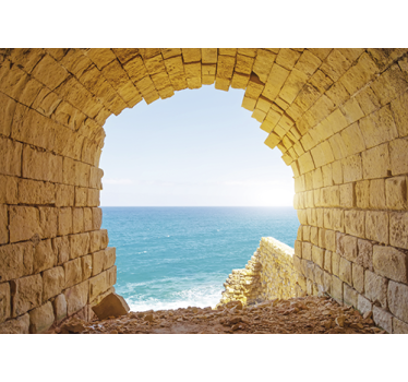 Papel pintado paisaje vista del arco marítimo - TenVinilo