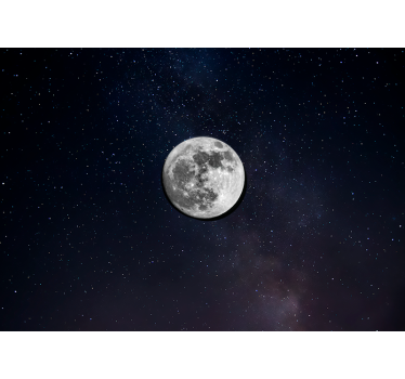 Fotomural espacio esfera lunar brillante - TenVinilo