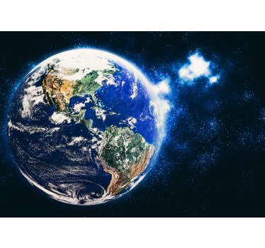 Fotomural espacio vista planetaria desde la órbita - TenVinilo