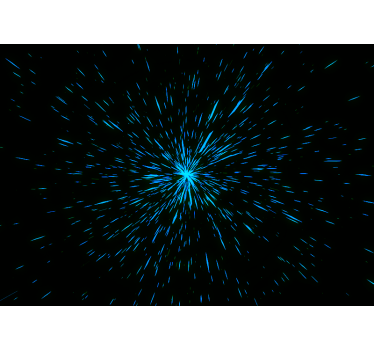 Fotomural espacio efecto explosión de estrellas - TenVinilo
