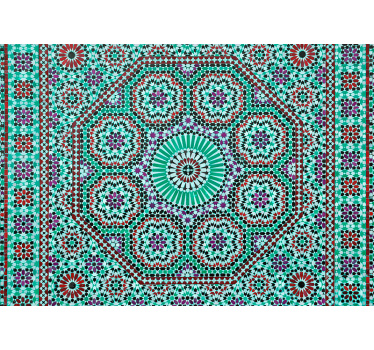 Fotomural texturas patrón geométrico ornamental - TenVinilo