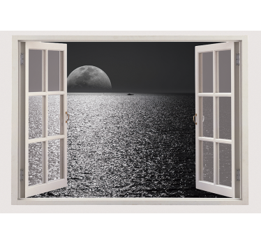 Fotomural naturaleza reflejo de la luna en el océano - TenVinilo
