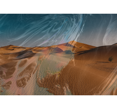 Fotomural desierto paisaje de arenas doradas - TenVinilo
