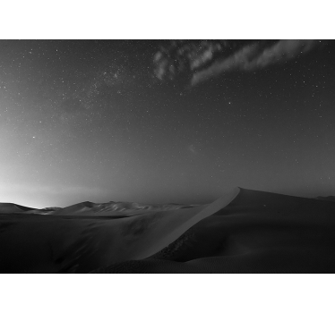 Fotomural montañas dunas del desierto nocturnas - TenVinilo