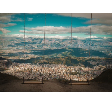 Fotomural ciudad vista panorámica de la ciudad - TenVinilo