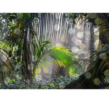 Fotomural selva escena de vegetación exuberante - TenVinilo