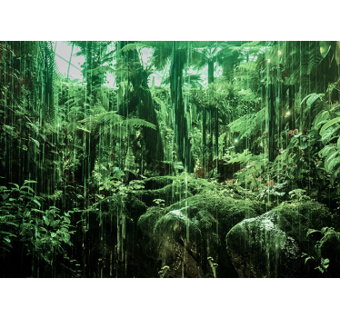 Fotomural selva dosel tropical exuberante - TenVinilo