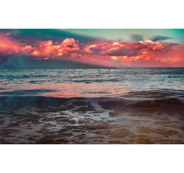 Fotomural naturaleza serenidad del atardecer en el océano - TenVinilo