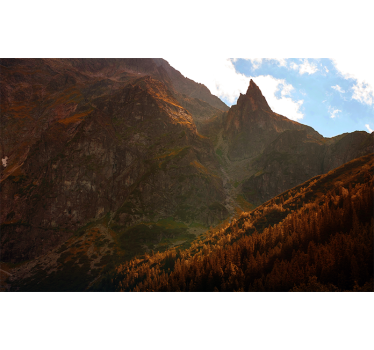 Papel pintado paisaje cumbres de montañas grandiosas - TenVinilo