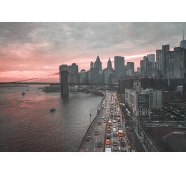 Fotomural nueva york horizonte urbano de manhattan - TenVinilo